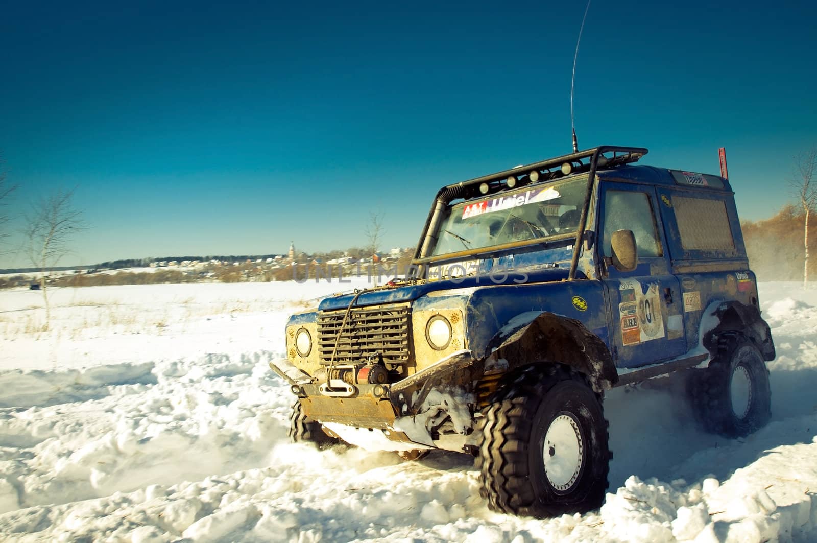 Land Rover Defender 90 suv
Car on background the Russian winter.
February 19, 2011. Mattrazz Trophy # 18