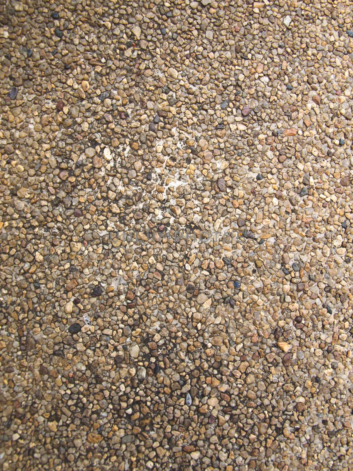 Texture of washed gravel as background