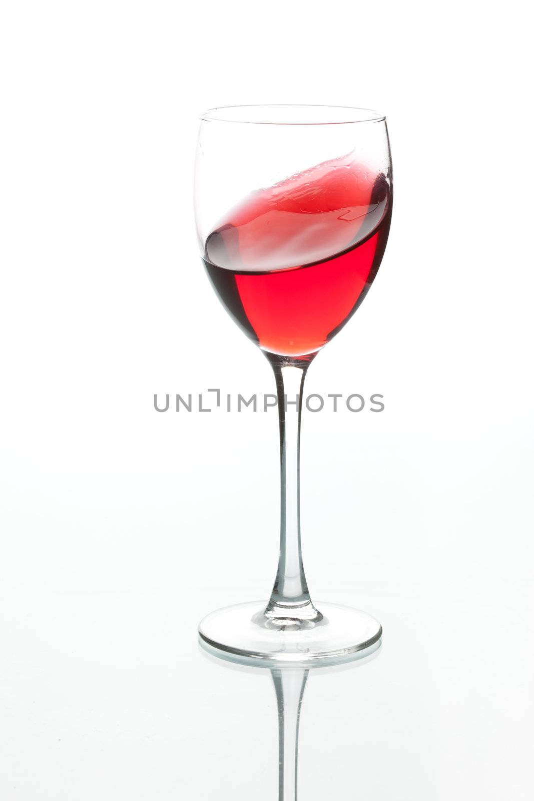 food series: glass of tasty red wine