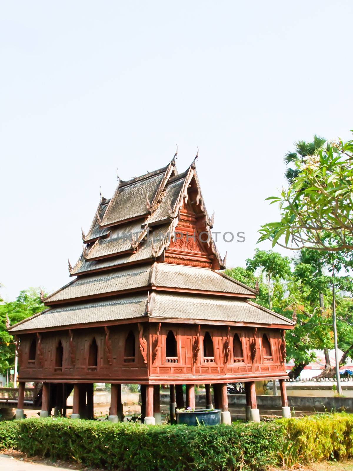 Tripitaka house, Wat Thuang Sri Nuang, Ubonratchathani, Thailan