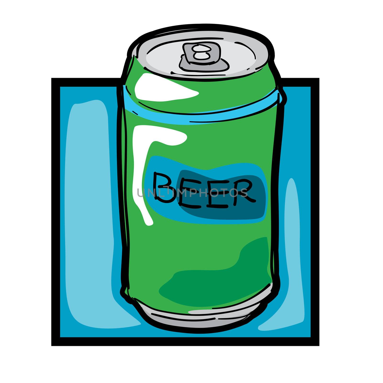 Clip art beer can by catacos