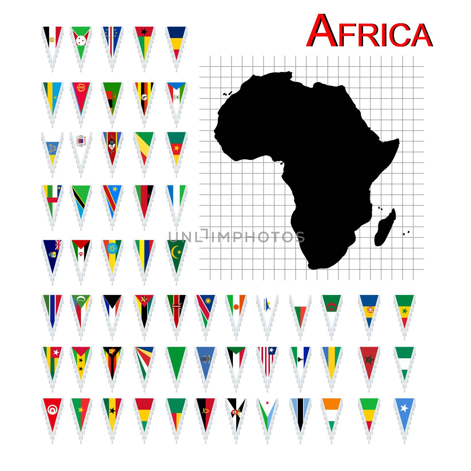 Flags of Africa by catacos