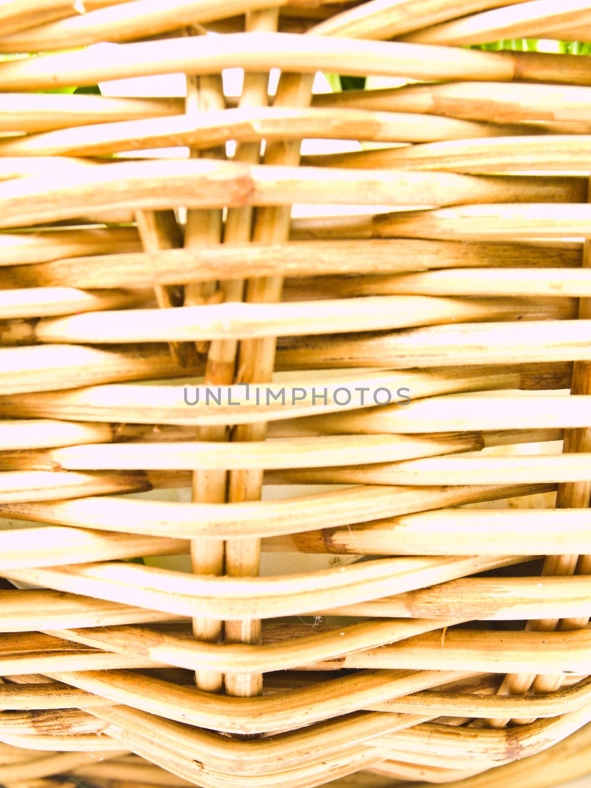 Closeup of ratten wicker as background