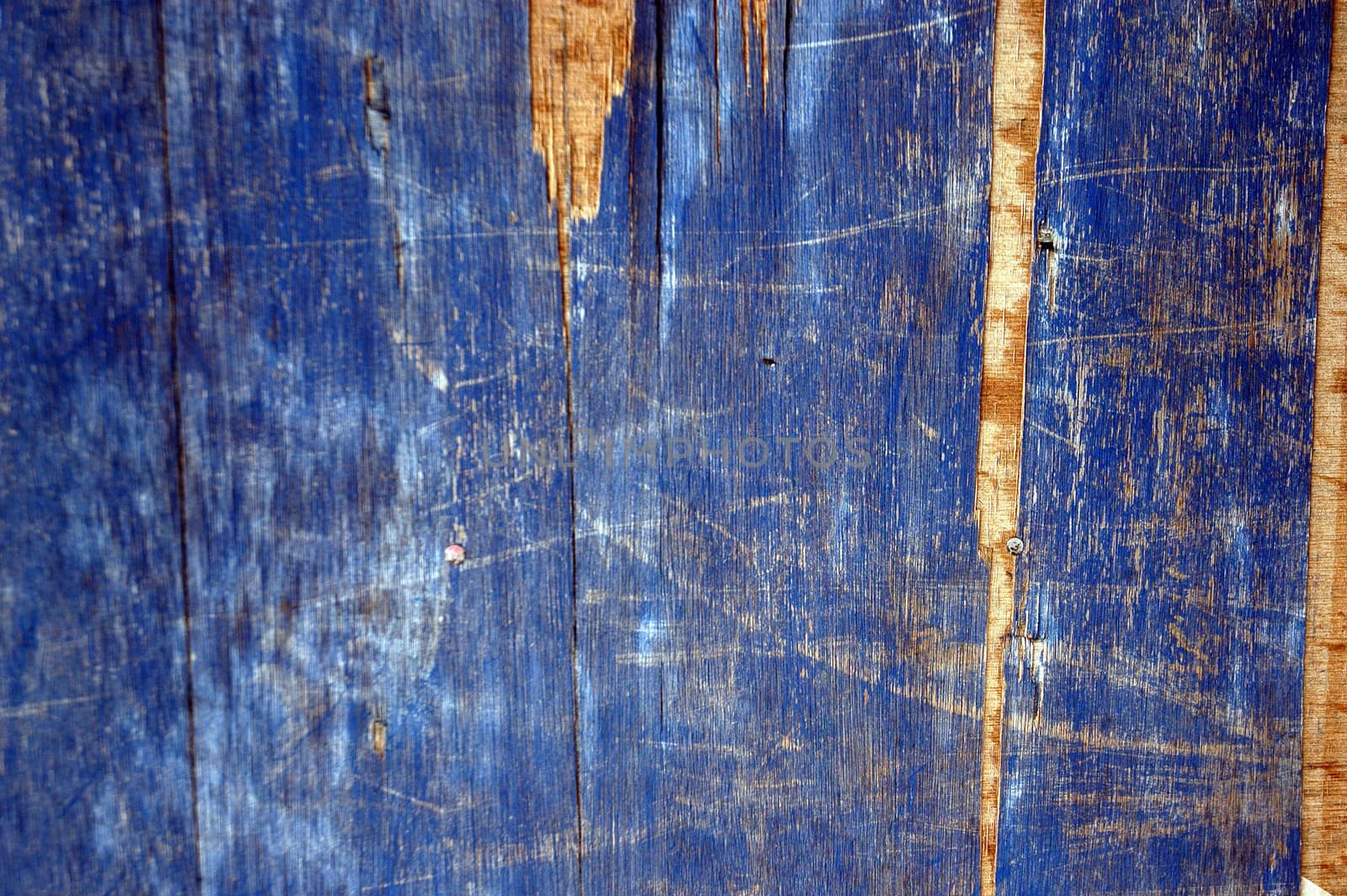 blue old wood wall