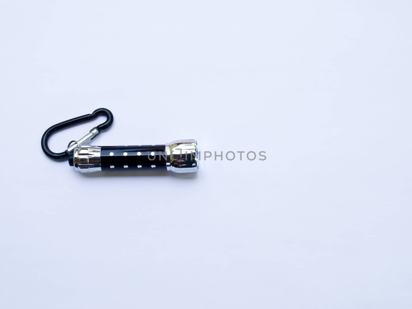 Pocket Flashlight isolated on white background