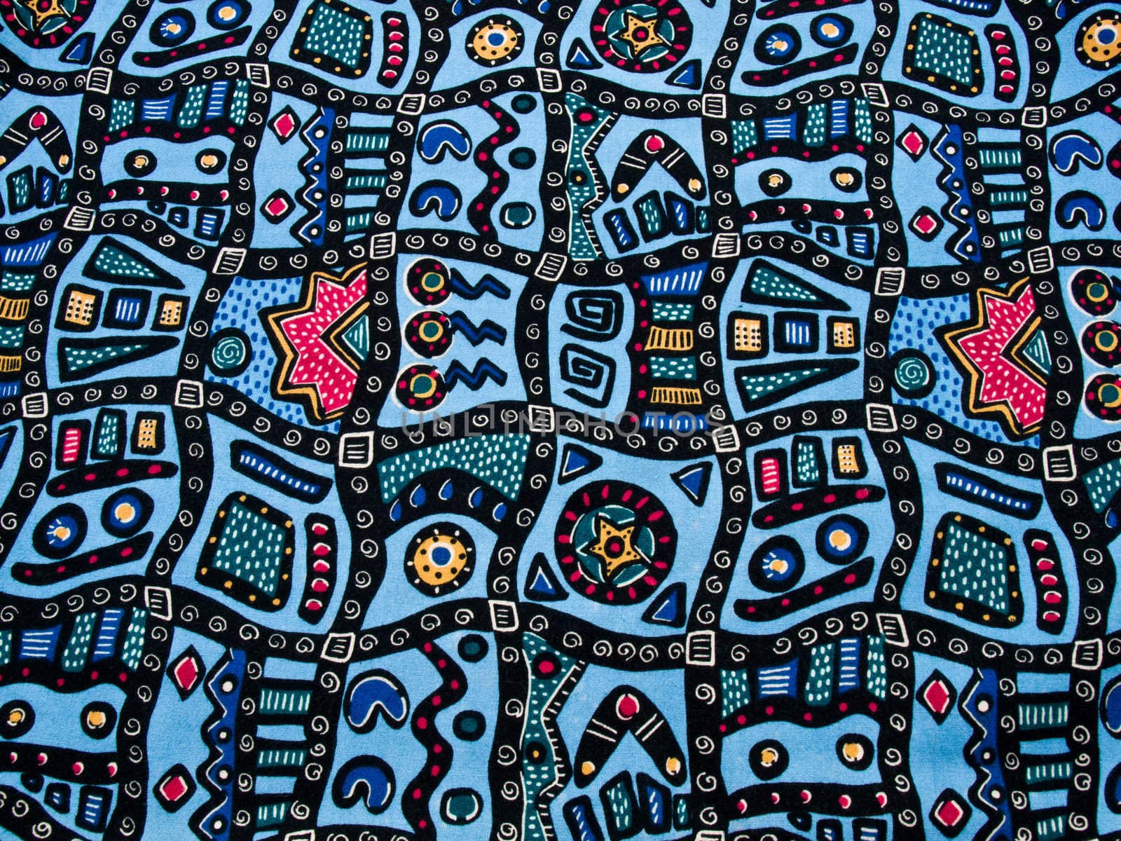 Hawaiian batik fabric background by gururugu