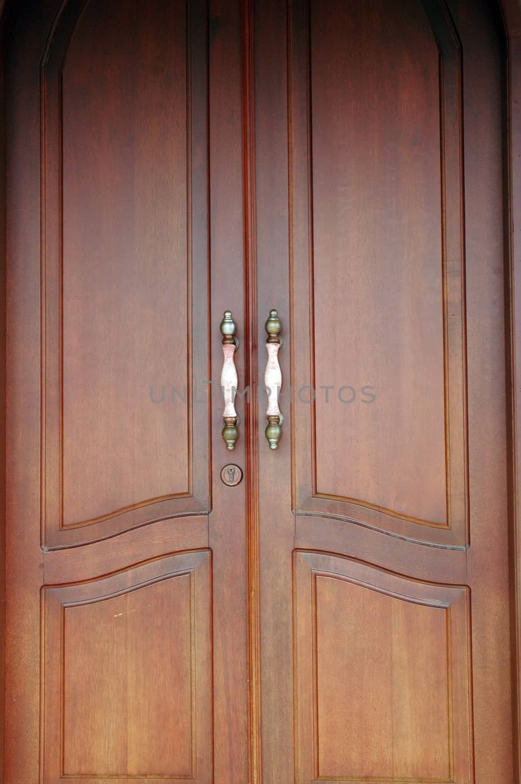 brown wooden door