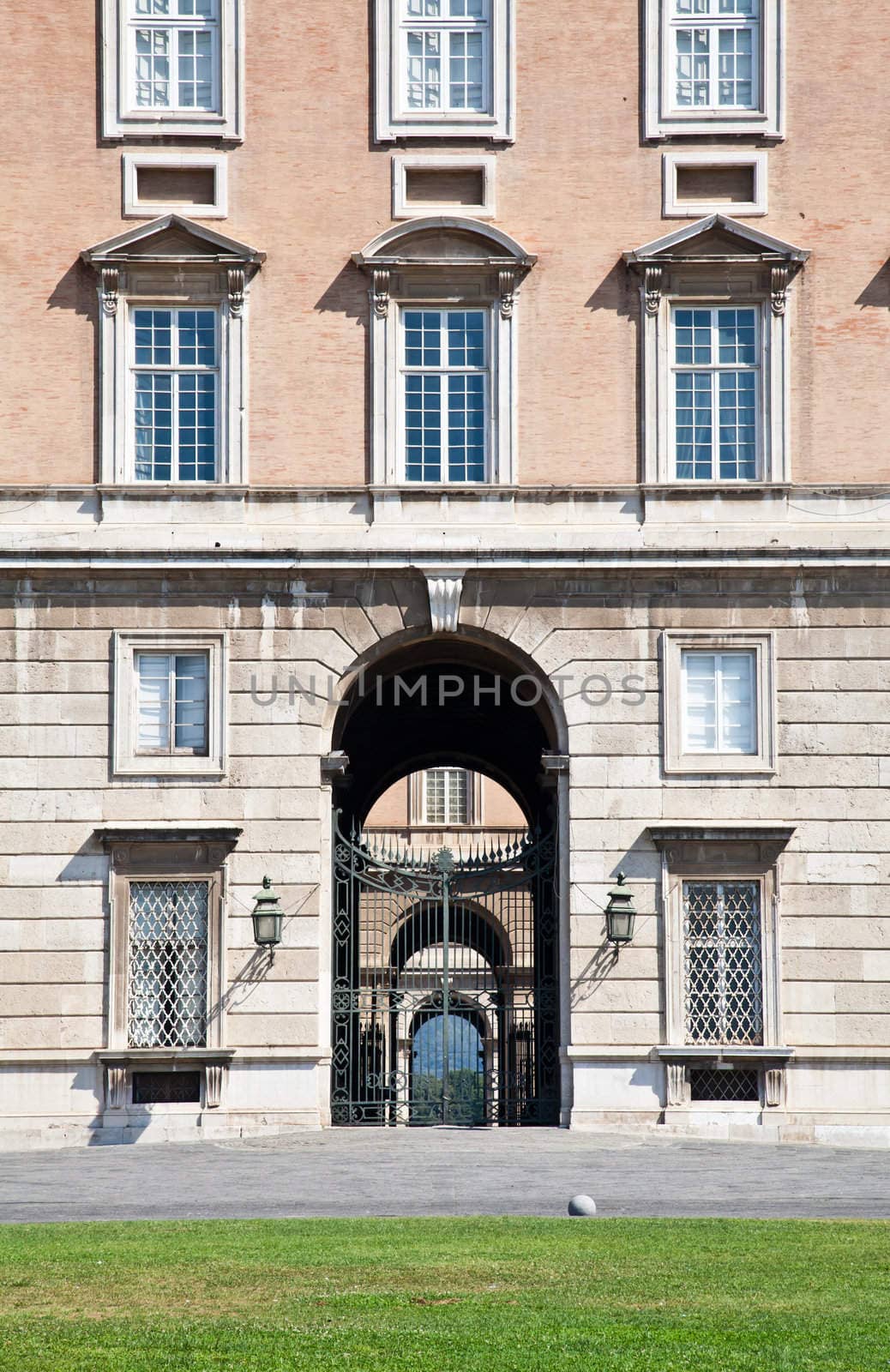 Reggia di Caserta (Caserta Royal Palace) during a sunny day