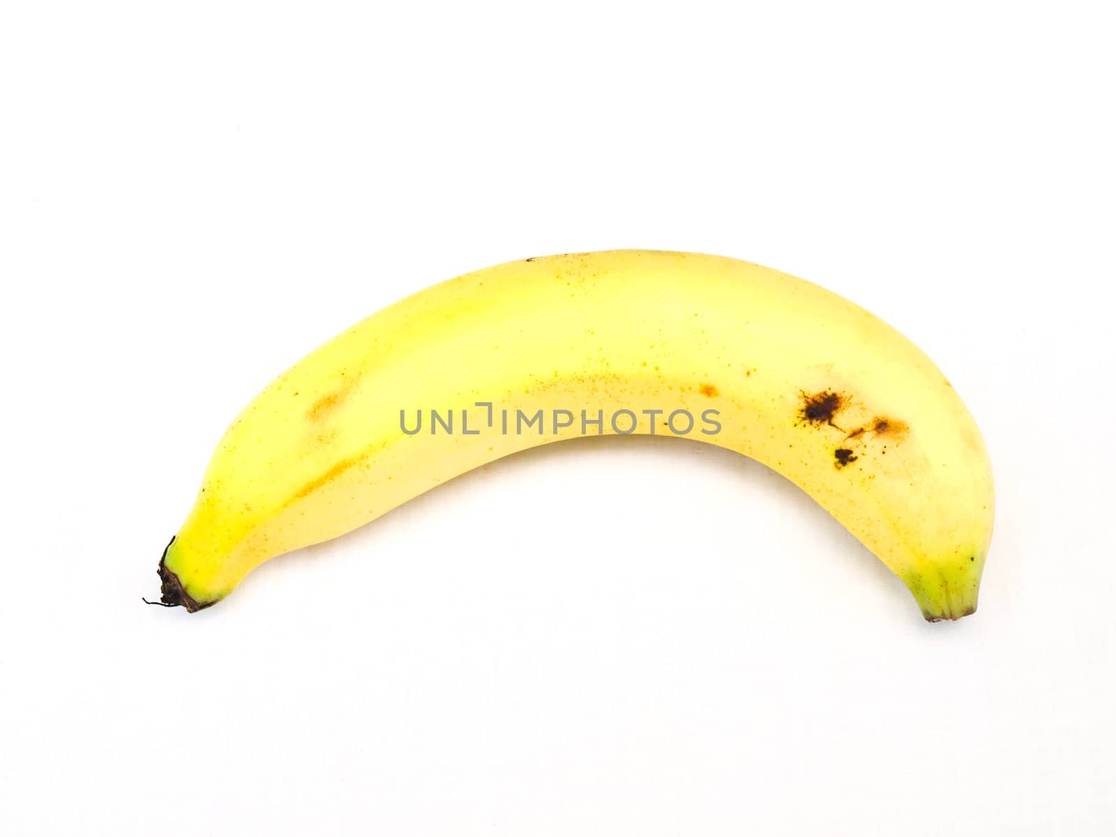 Banana isolated on white by gururugu
