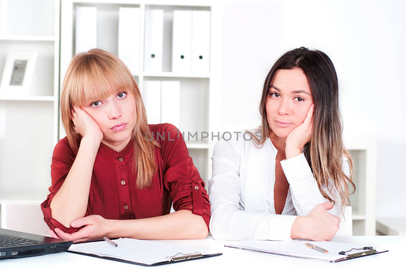 portrait of a beautiful women, teamwork in the office