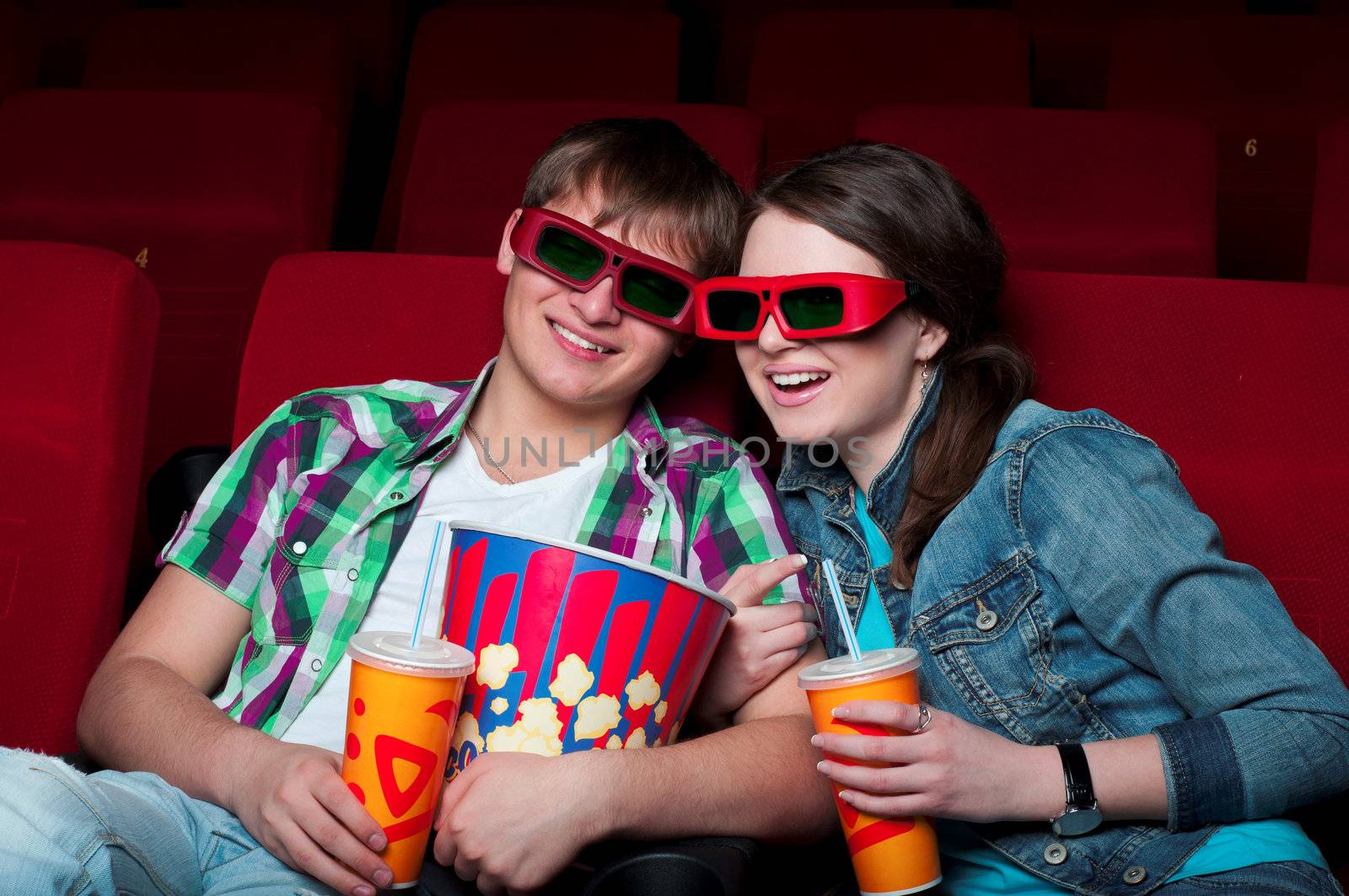 couple in cinema by adam121