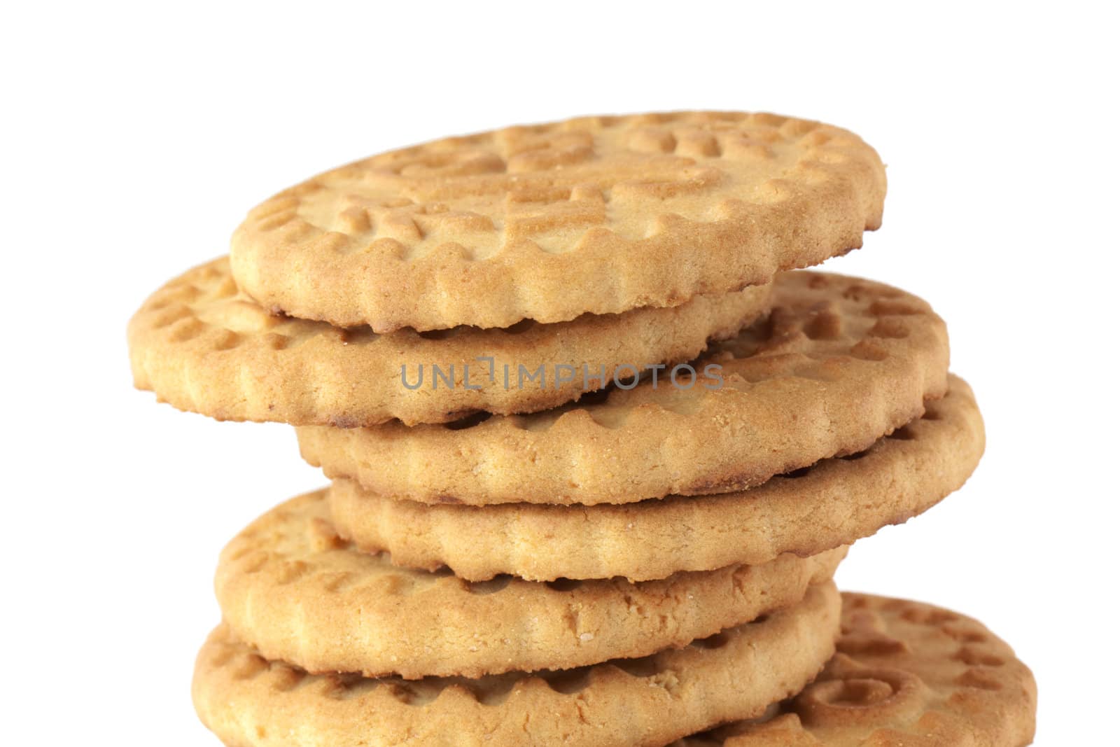 Cookies isolated on white background.