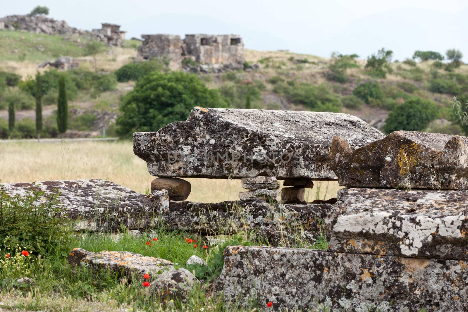 ruins of the ancient city of Hierapolis