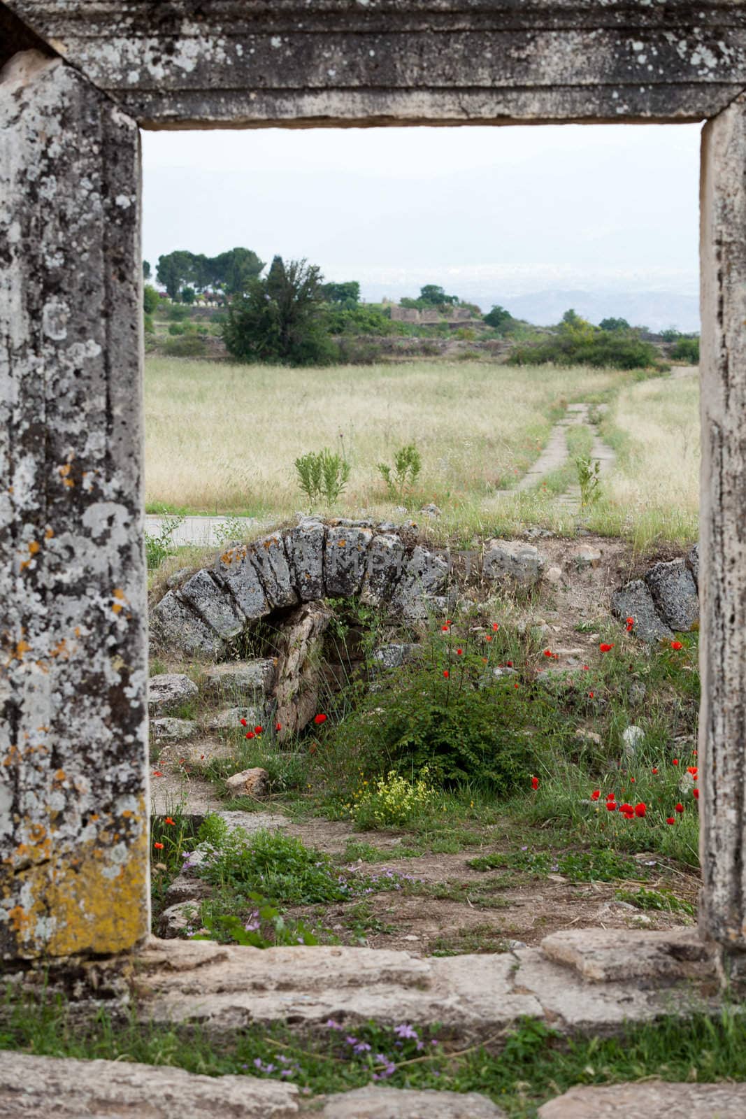 ruins of the ancient city of Hierapolis