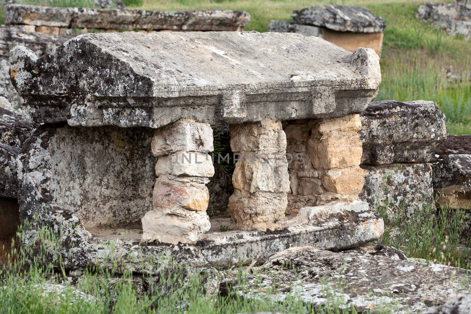 ruins of the ancient city of Hierapolis