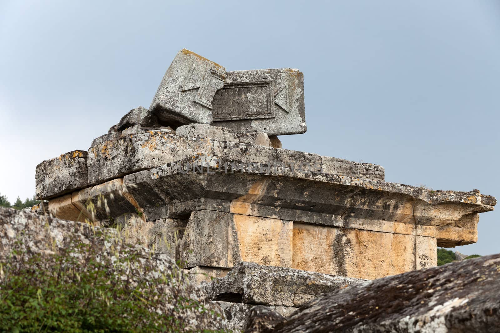 ruins of the ancient city of Hierapolis
