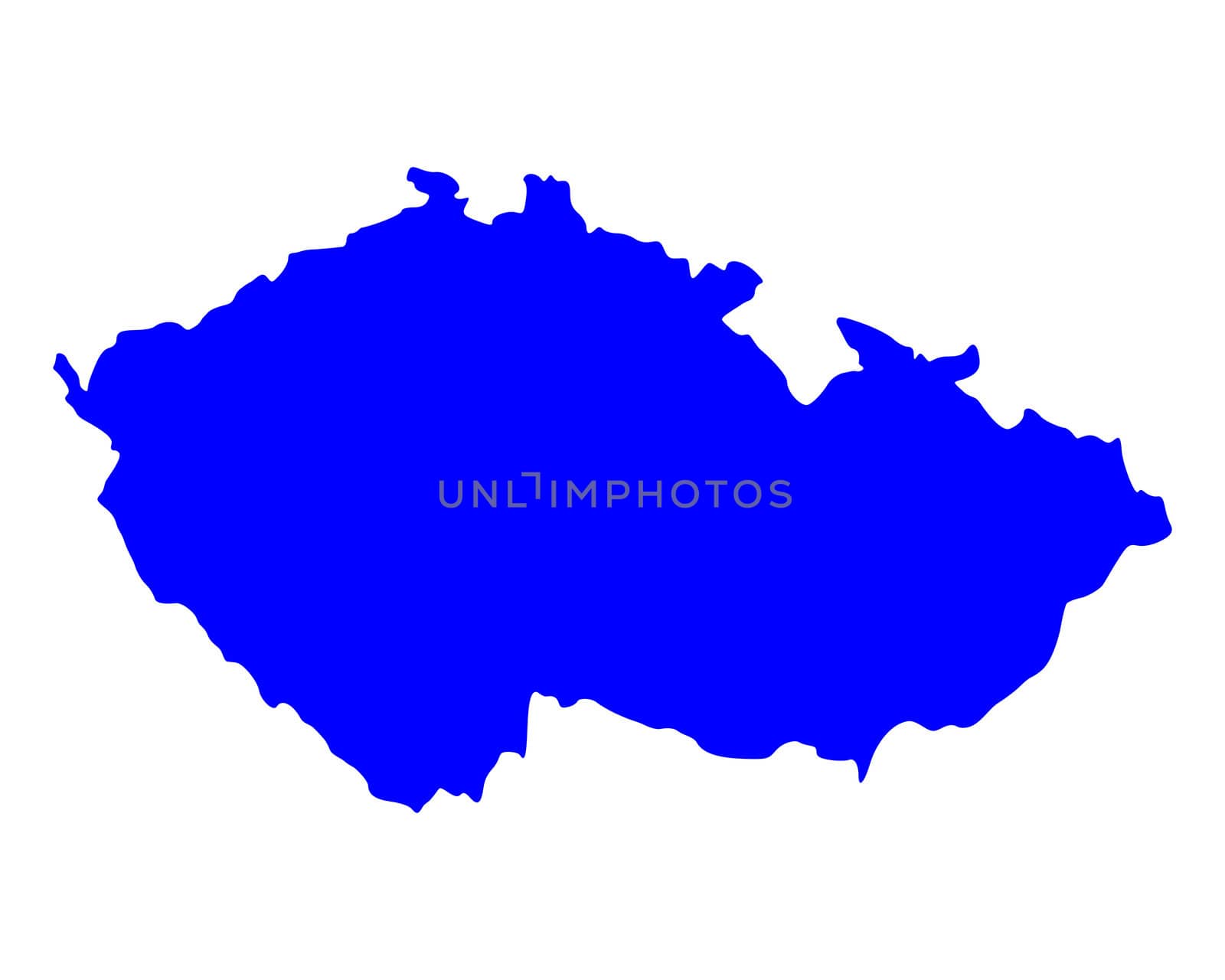 Map of Czech Republic