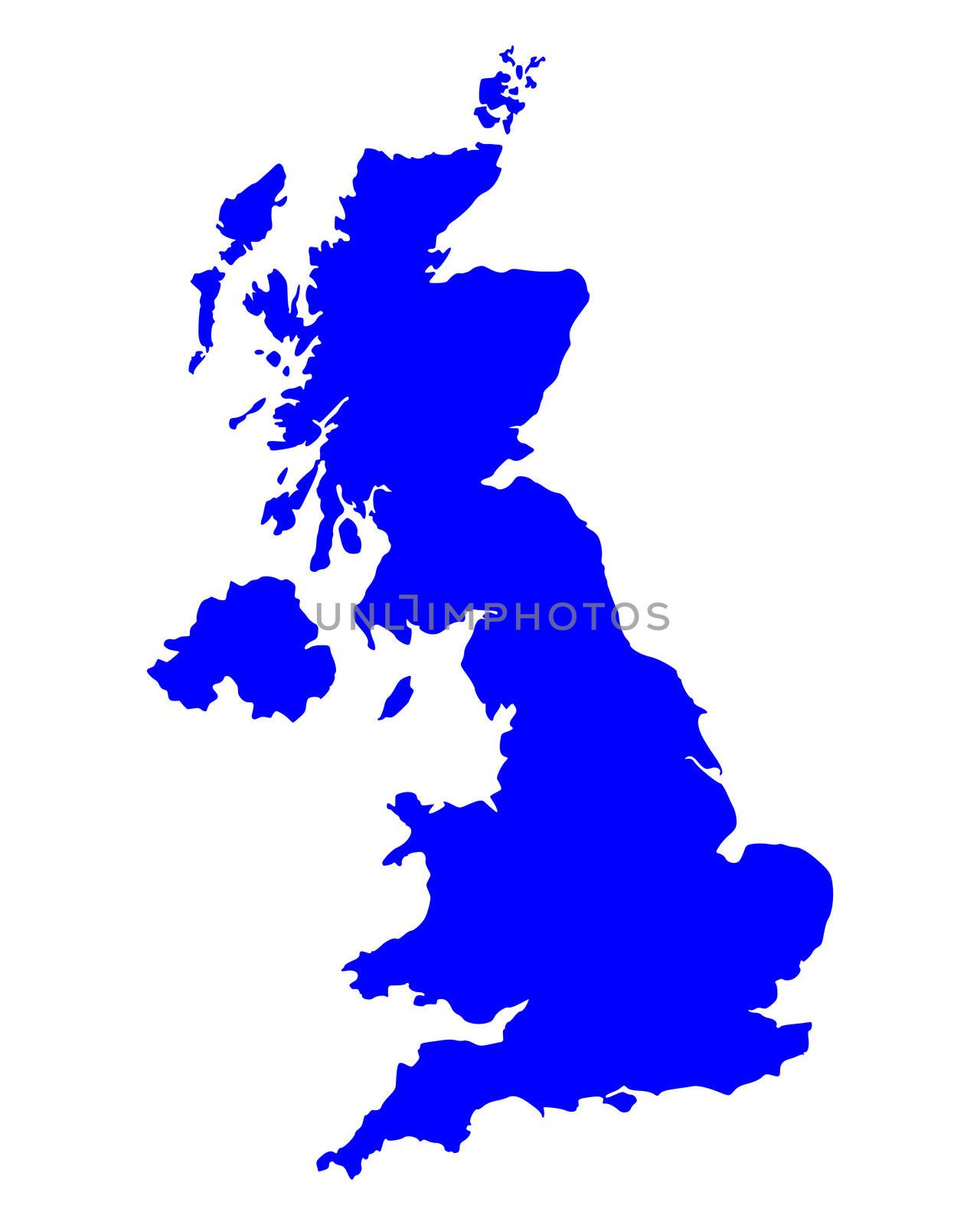 Map of United Kingdom by rbiedermann