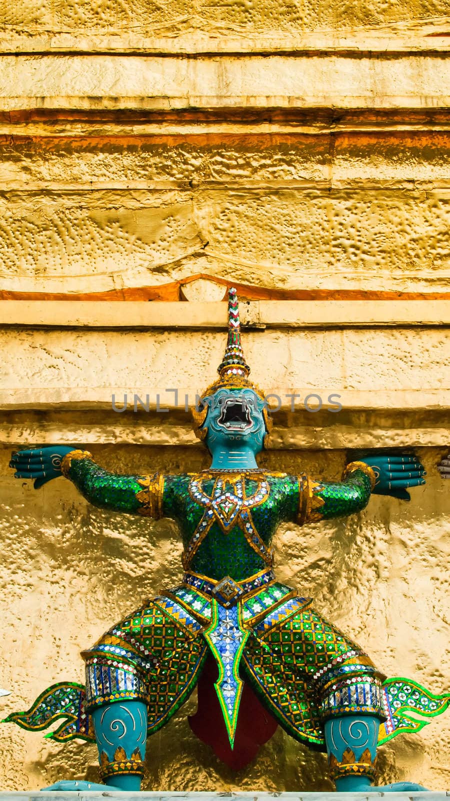 Thai Giant stucco in the Grand Palace by nuttakit