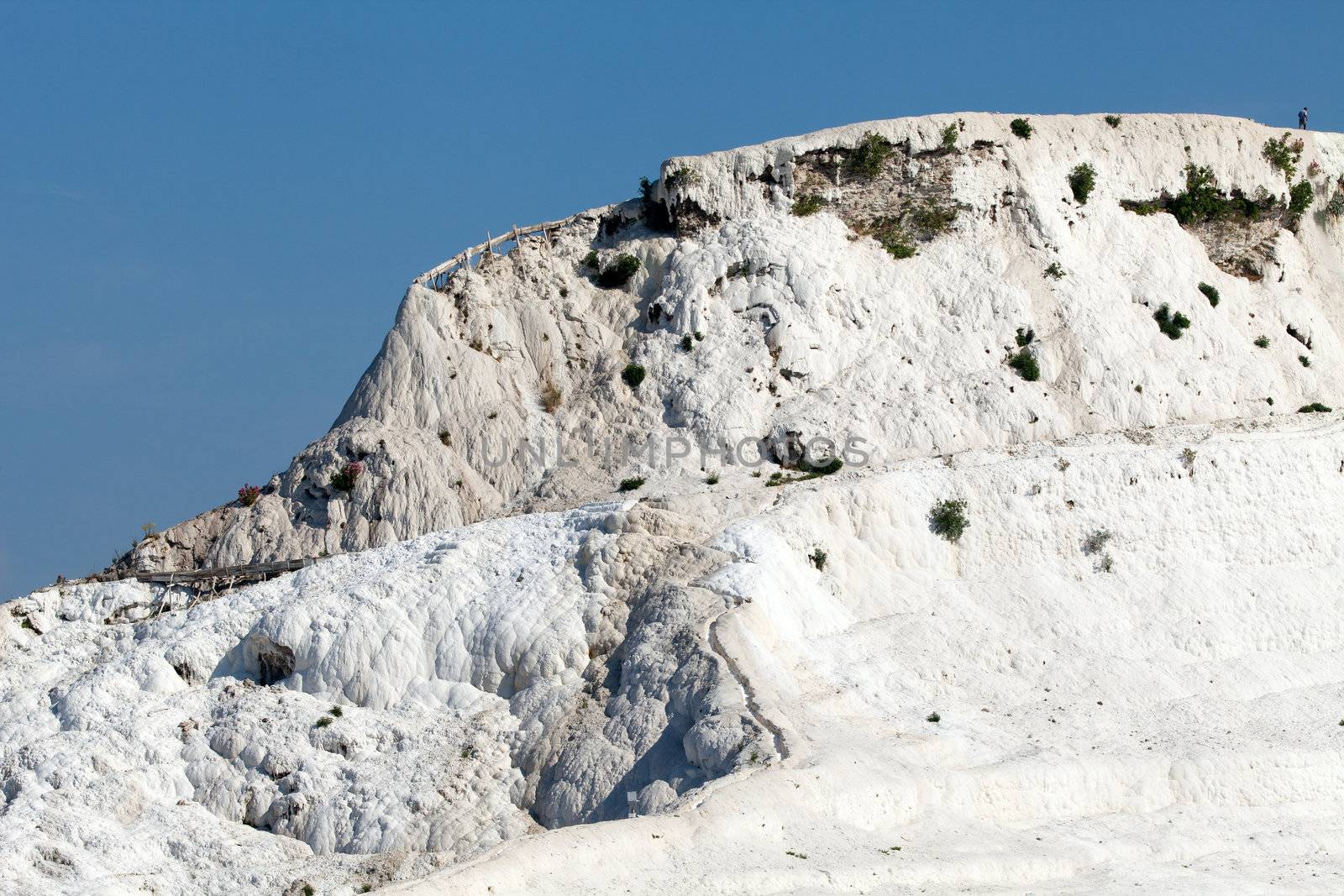 Travertine pools and terraces in Pamukkale Turkey 