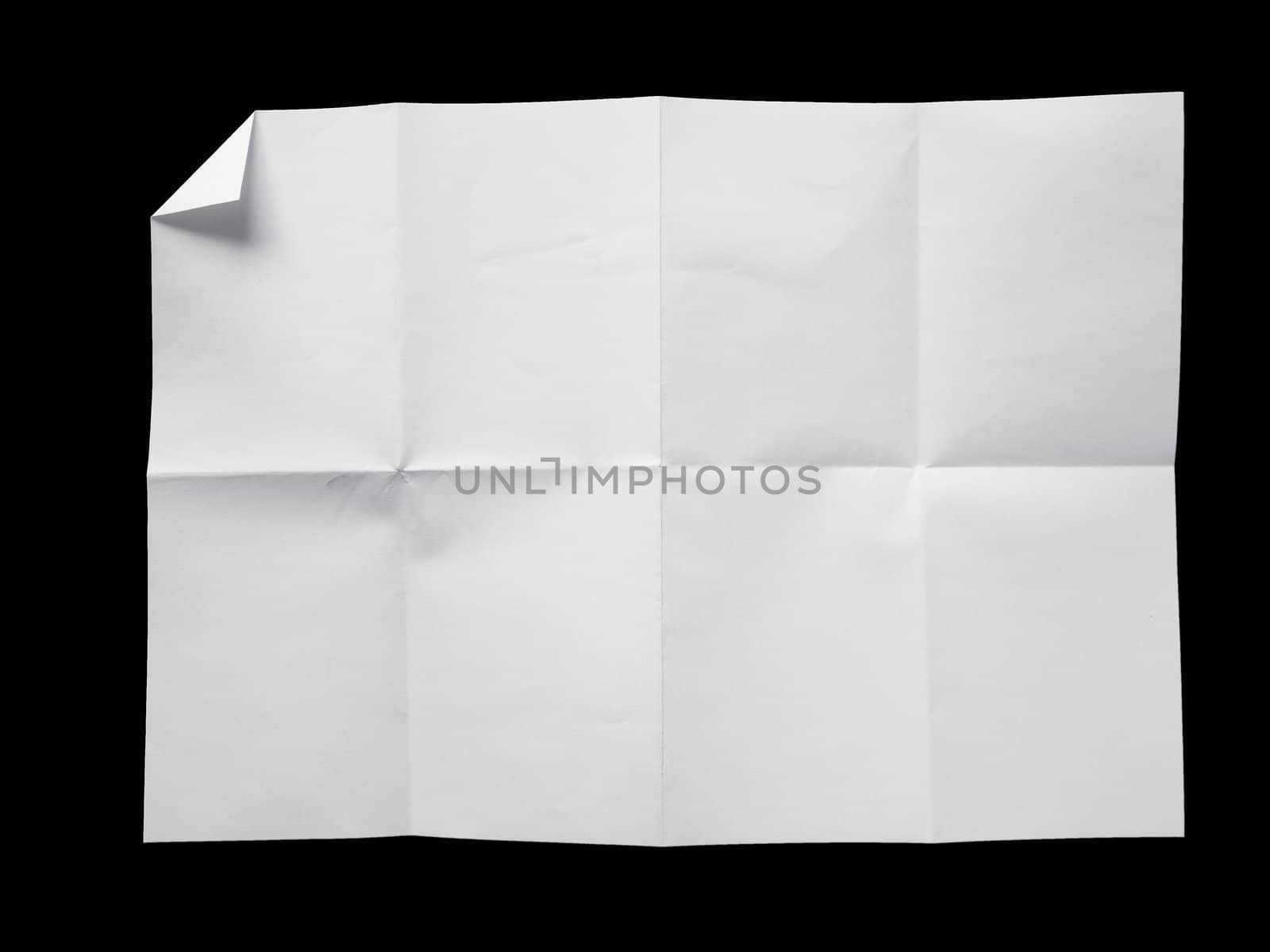 Empty white Crumpled paper by nuttakit