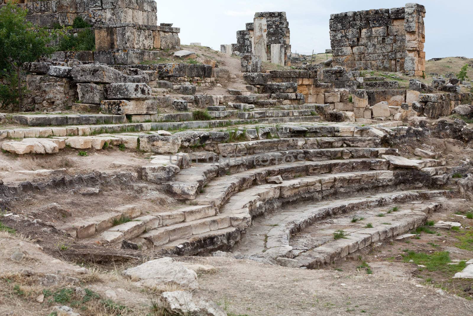 ruins of the ancient city of Hierapolis