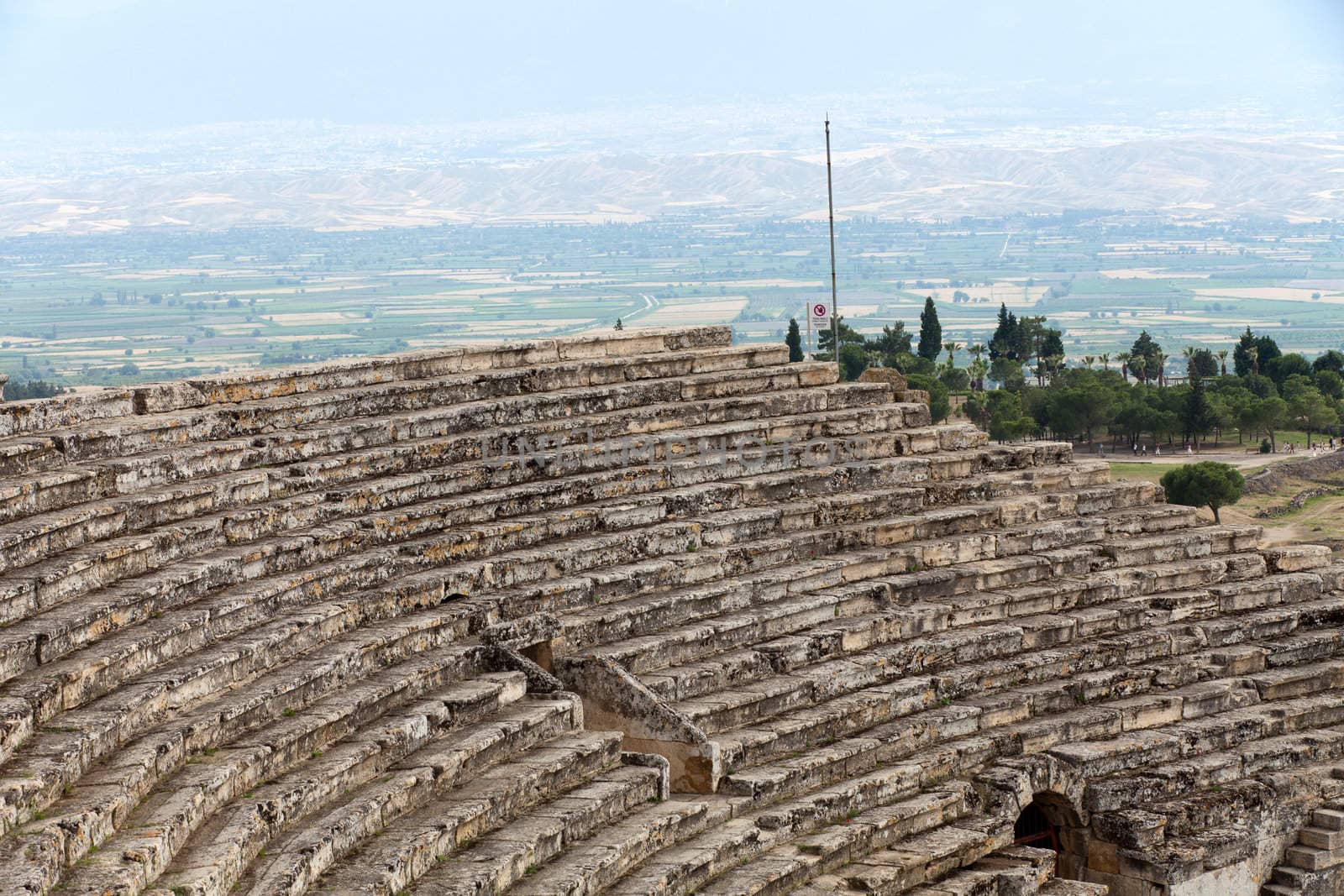 Theater ruins in Hieropolis, Pamukkale, Turkey 