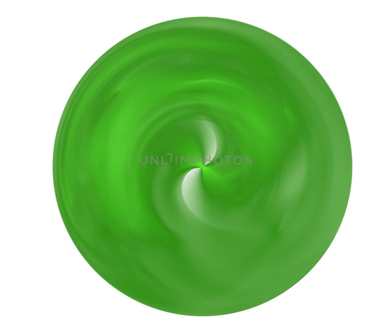 green fractal disc
