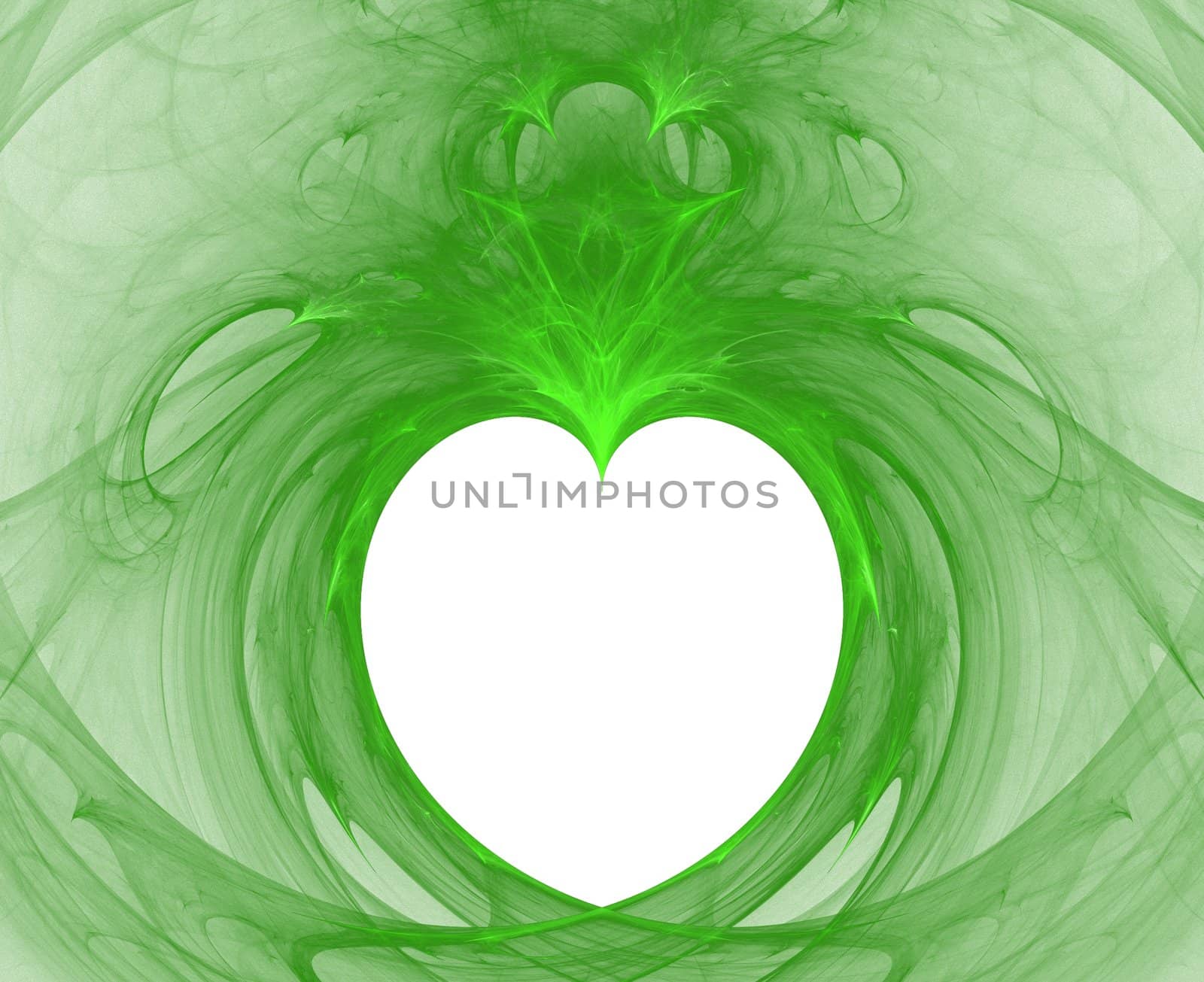 green heart fractal
