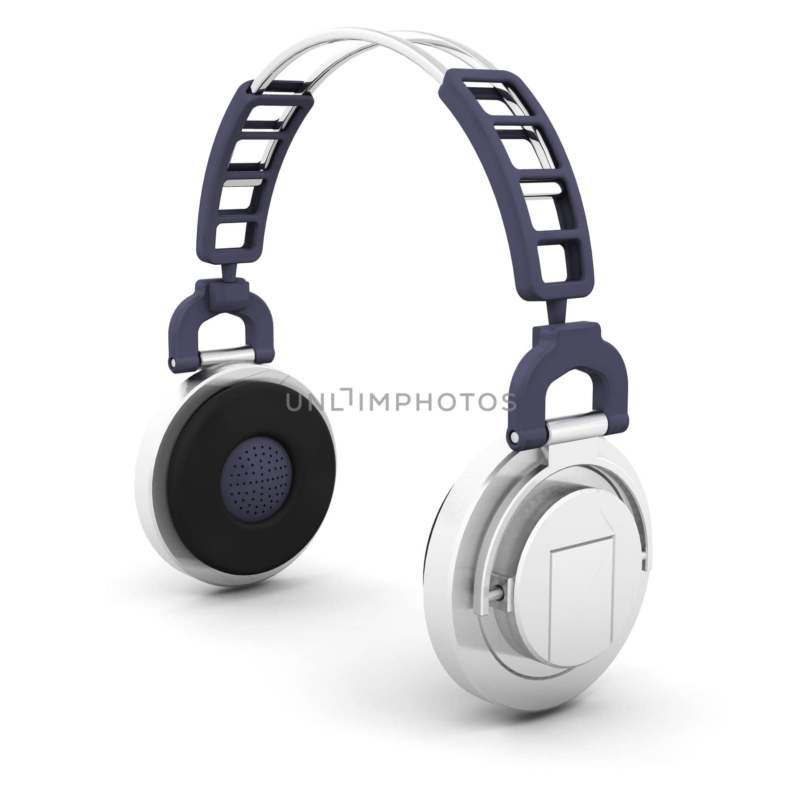 3D render of headphones