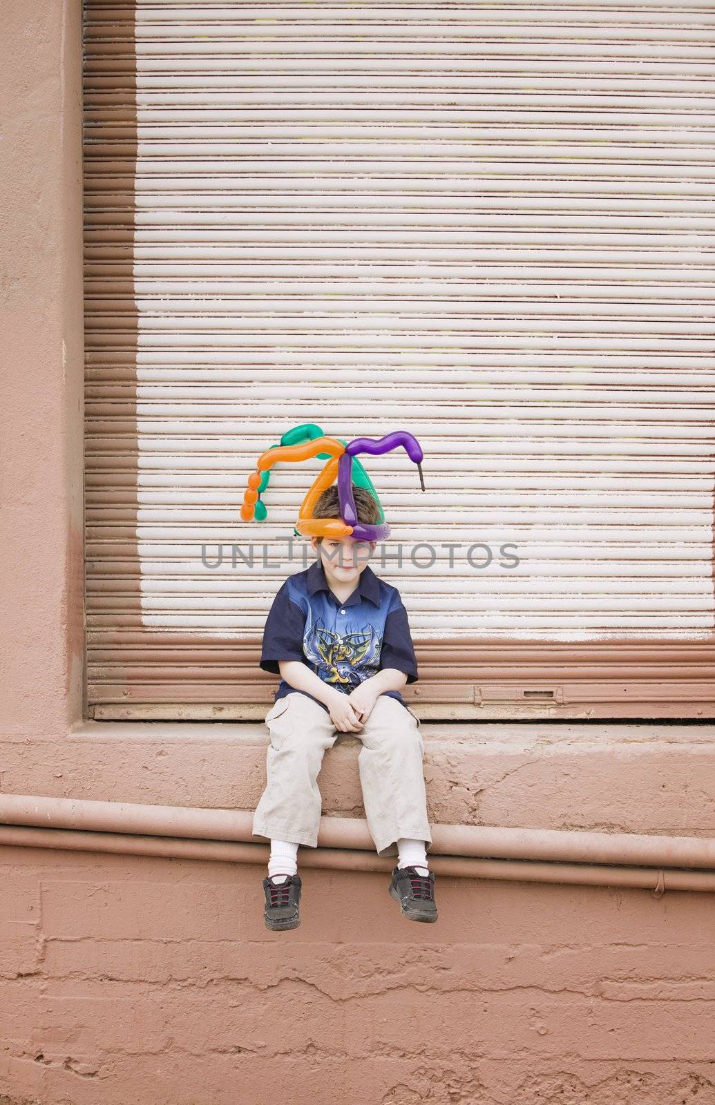 Boy with a Balloon Hat by Creatista