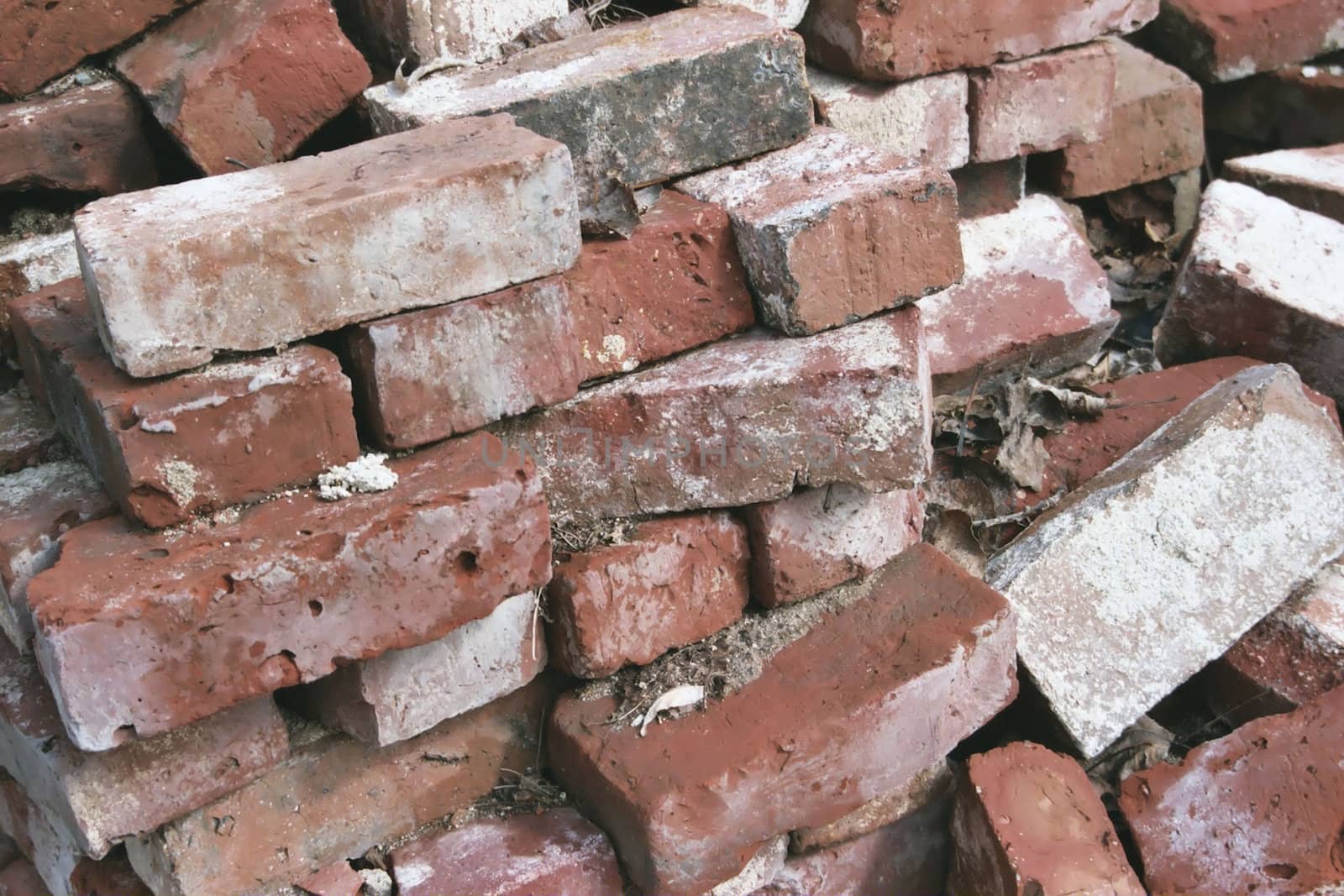 Pile of bricks by northwoodsphoto