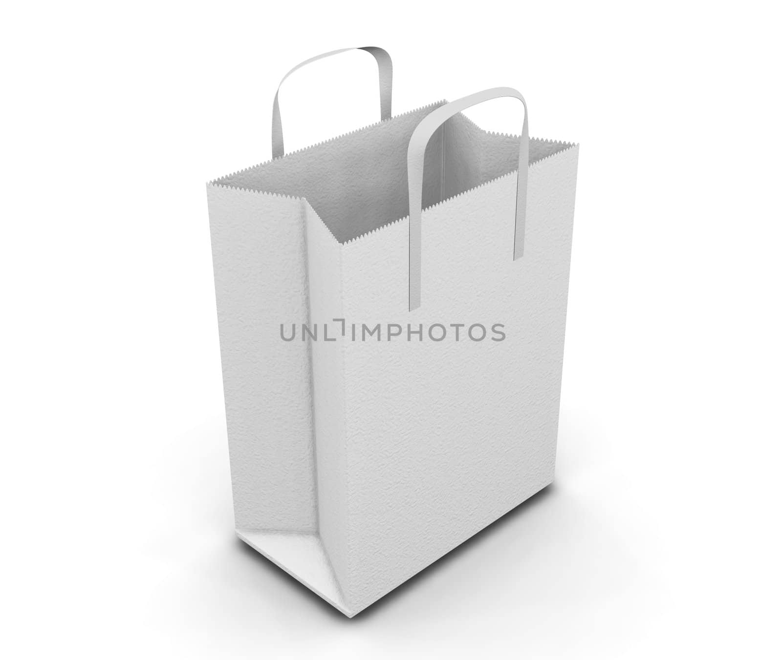 3D render of a shopping bag