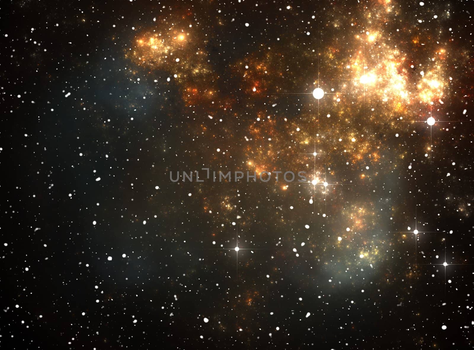 Colorful space star nebula