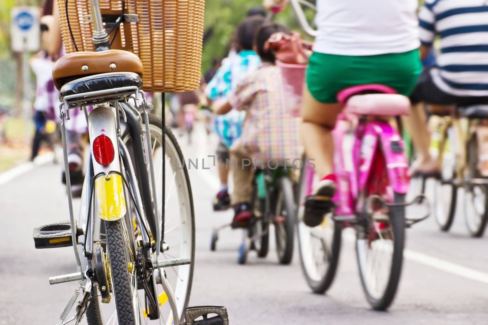 Bicycle in the park by Myimagine