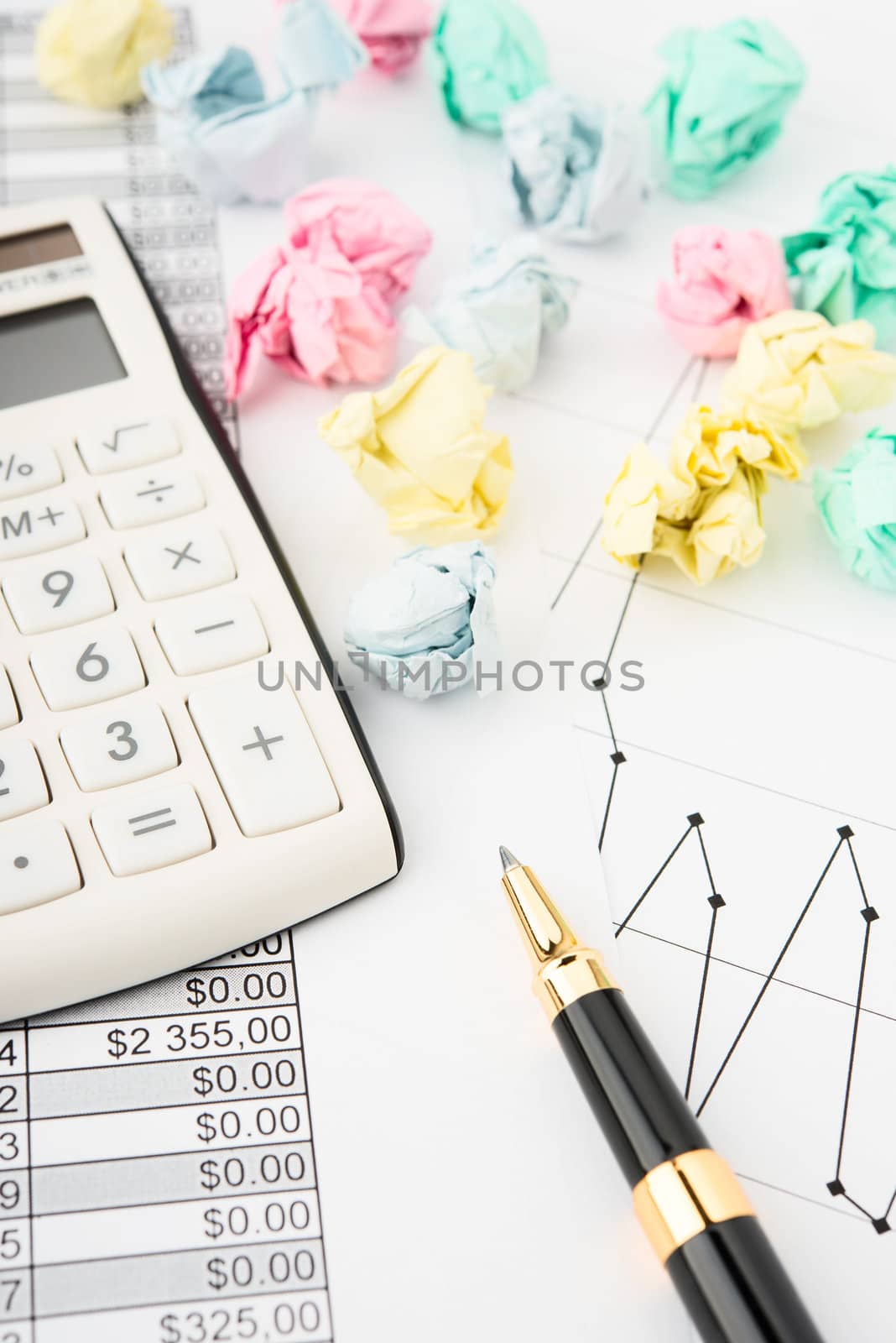 graphs and charts of stock market