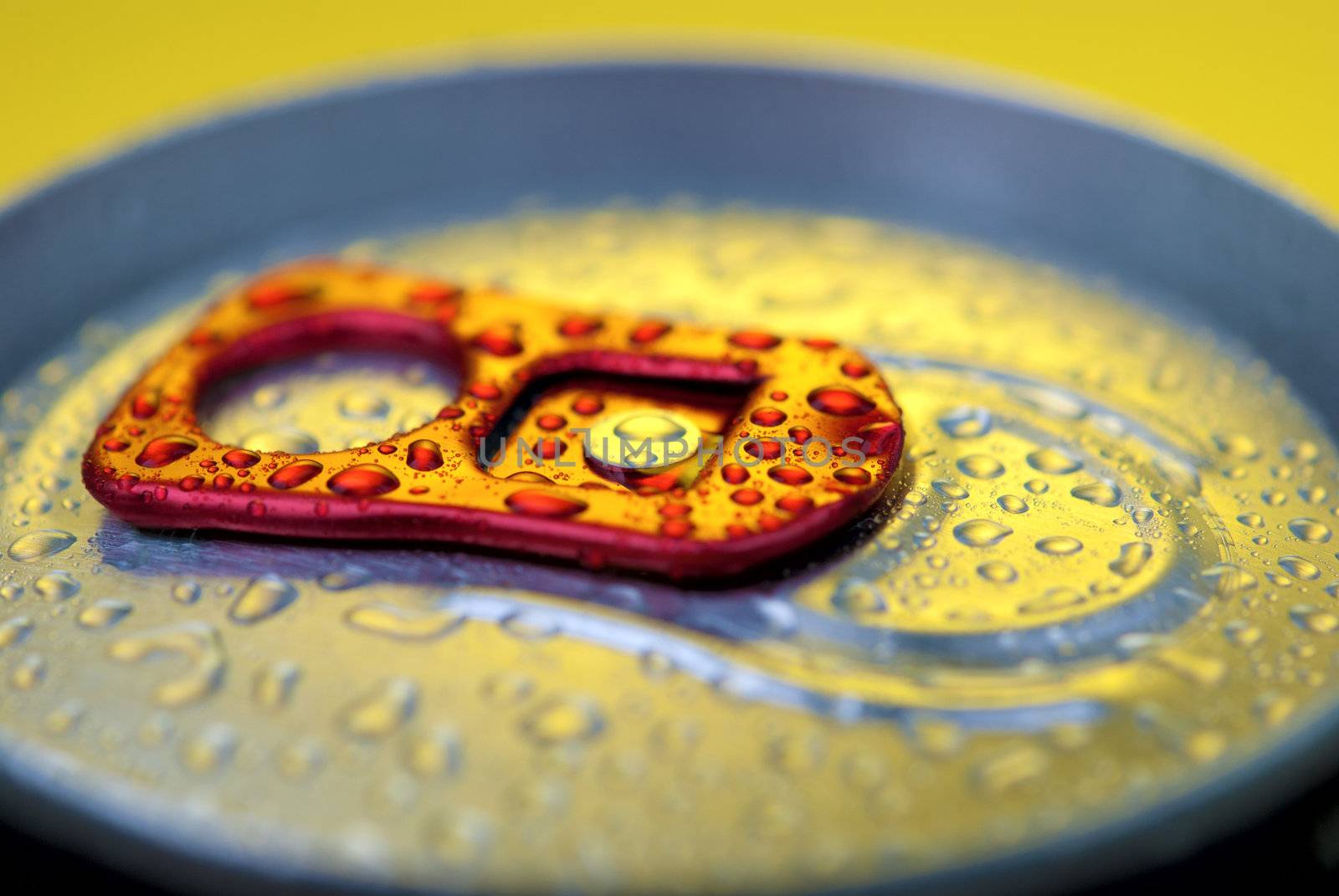 close up of an unopened tin can