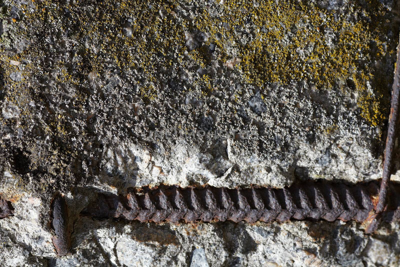 Texture of the reinforced concrete