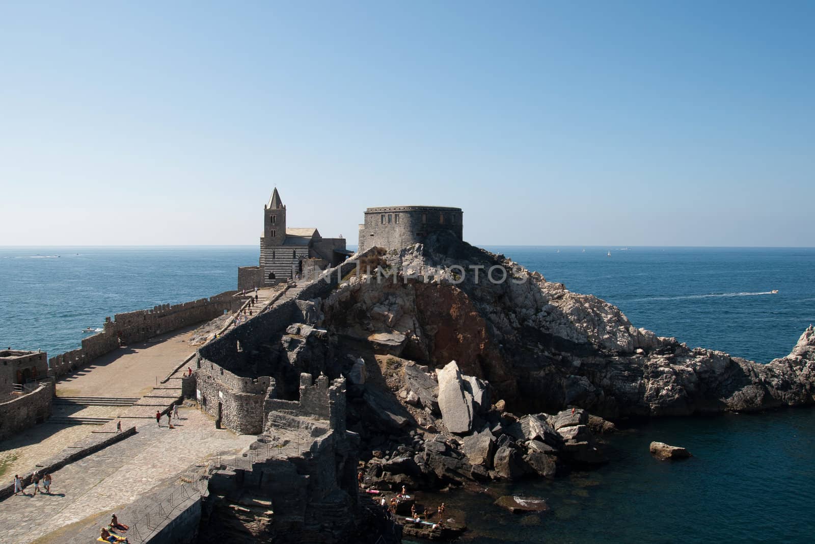 Portovenere main sights  The Gothic church of St. Peter