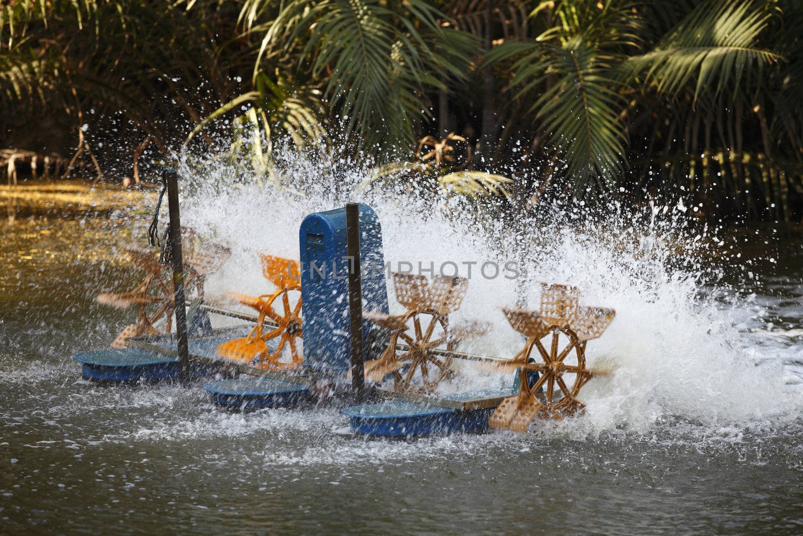 aeration engine used on Cultivation fishery pond 