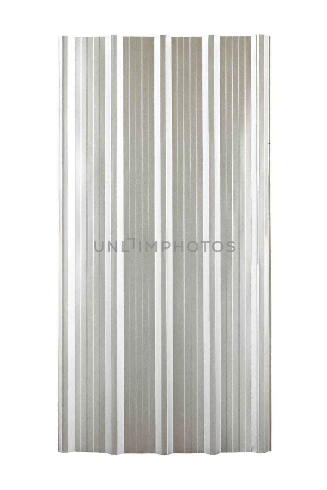 silver corrugated metal roof plate by geargodz