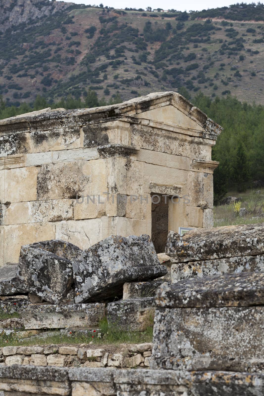 ruins of the ancient city of Hierapolis