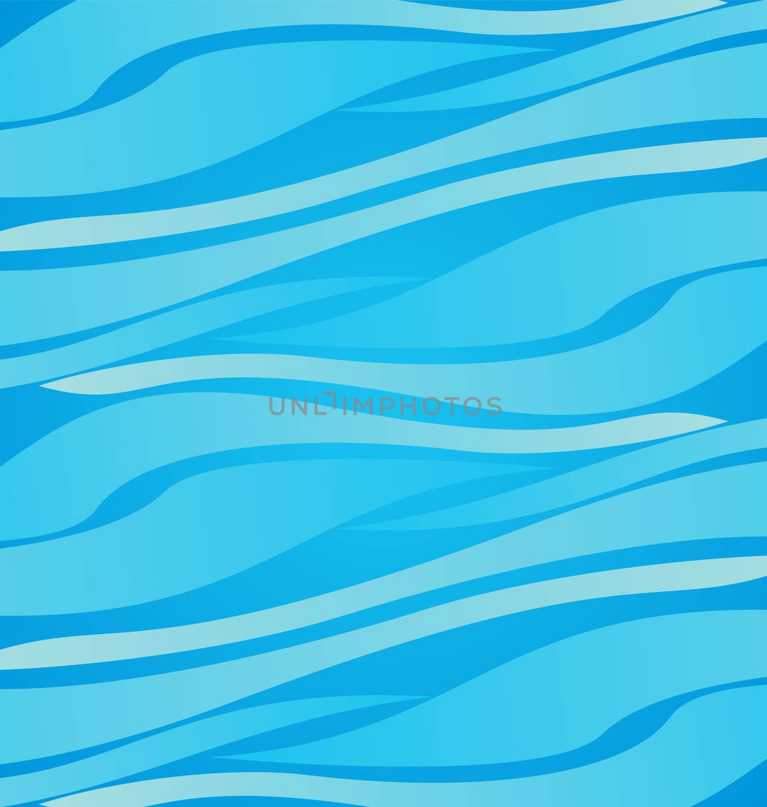 Abstract blue background, futuristic wavy vector illustration