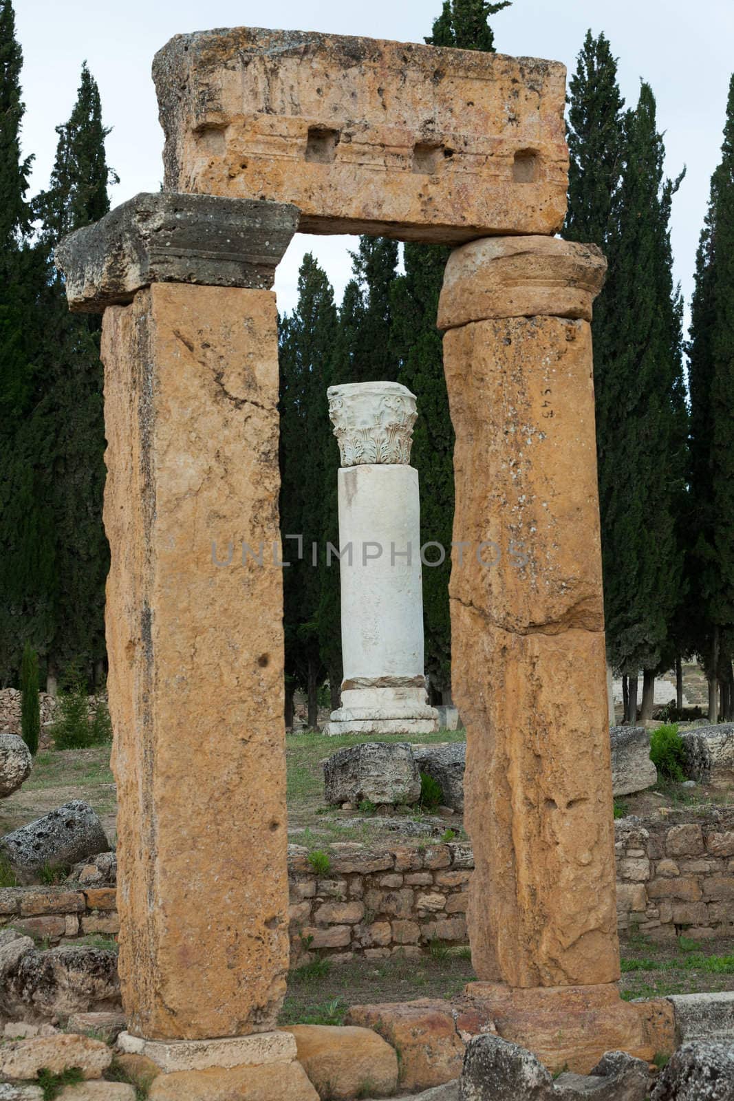 ruins of the ancient city of Hierapolis