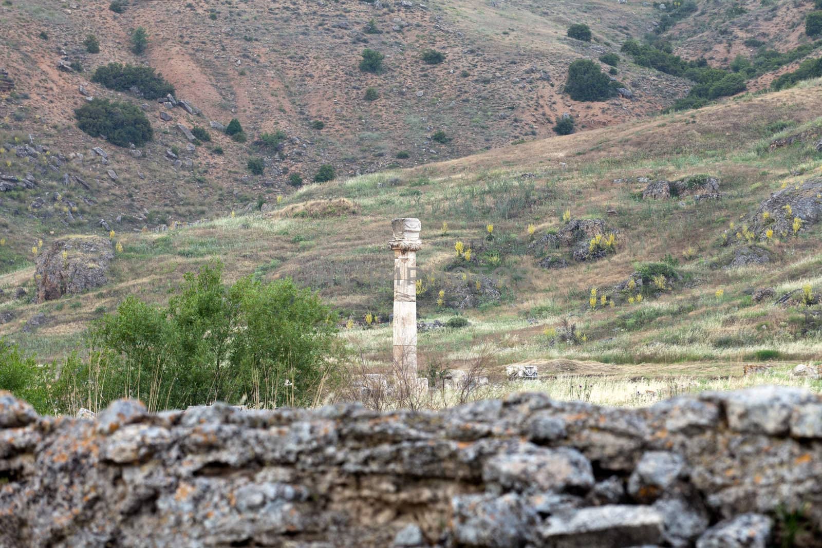 ruins of the ancient city of Hierapolis
