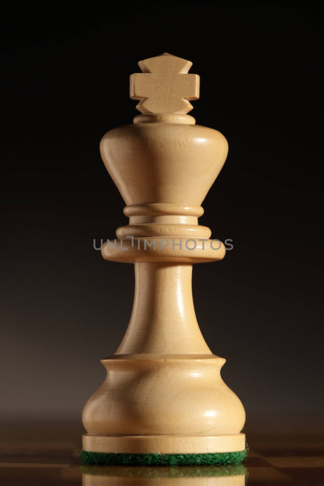  king chess piece, close up