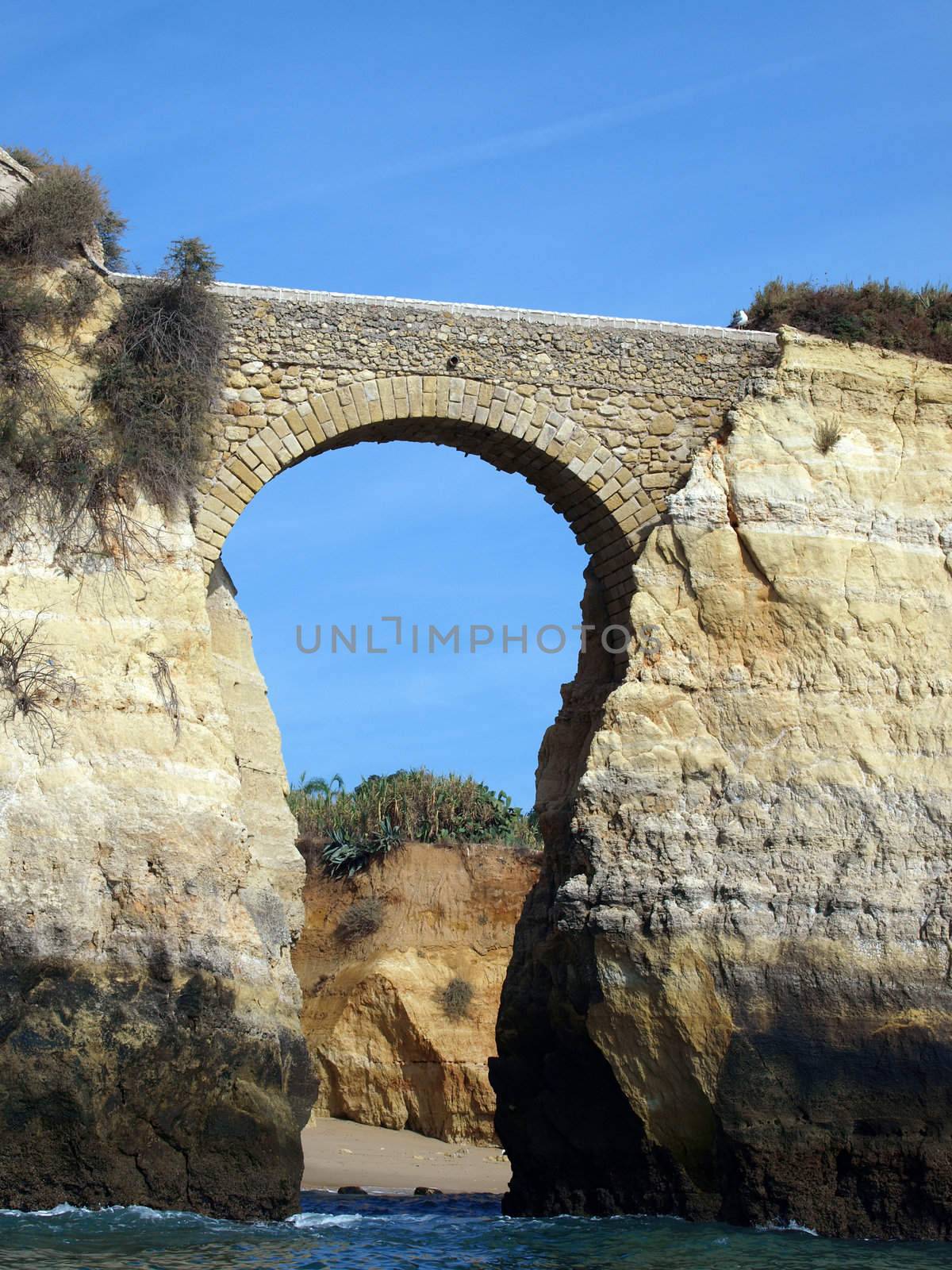 Picturesque Alagarve coast between Lagos and the Cap Vincent