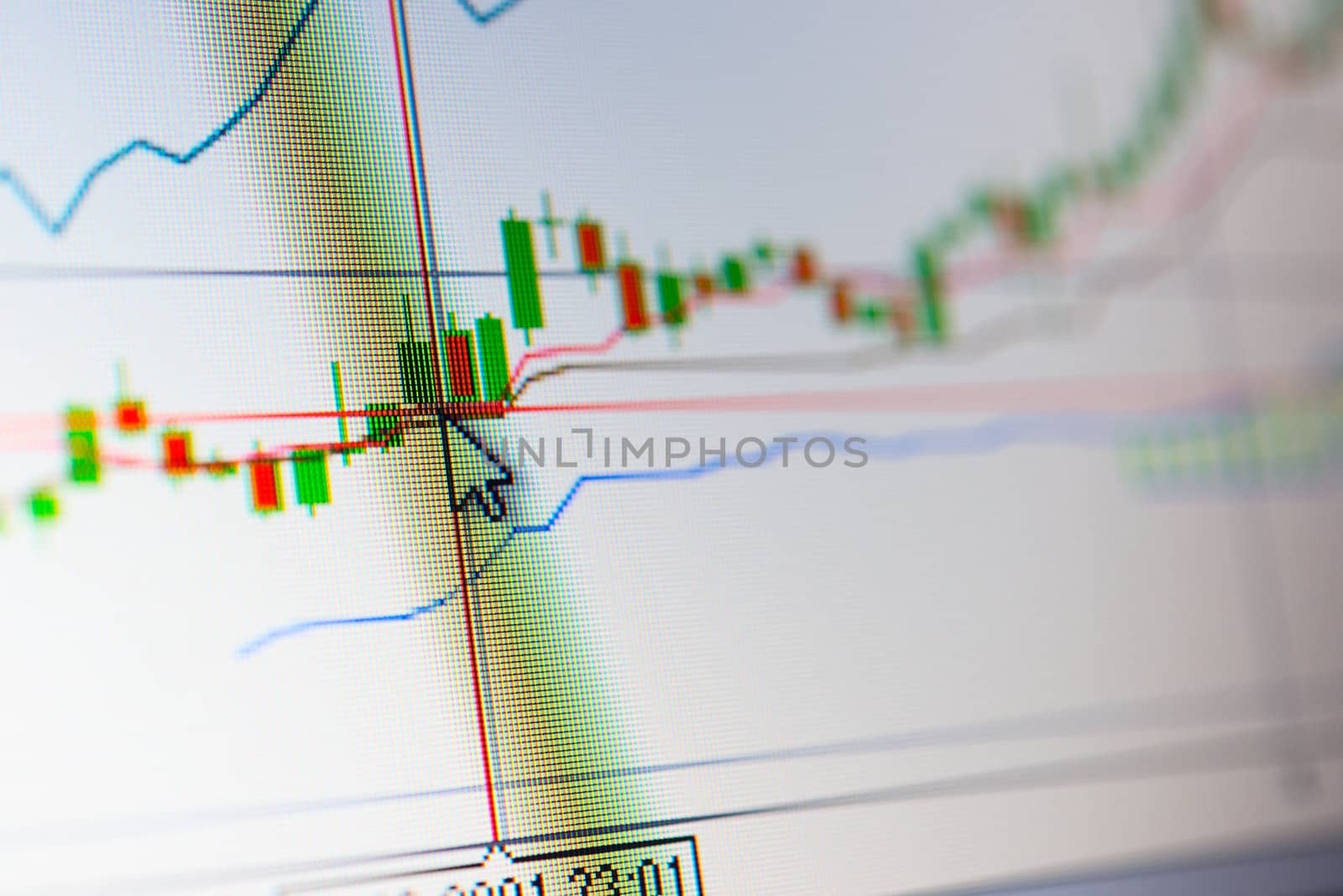 Business chart - stock finances diagram or graph