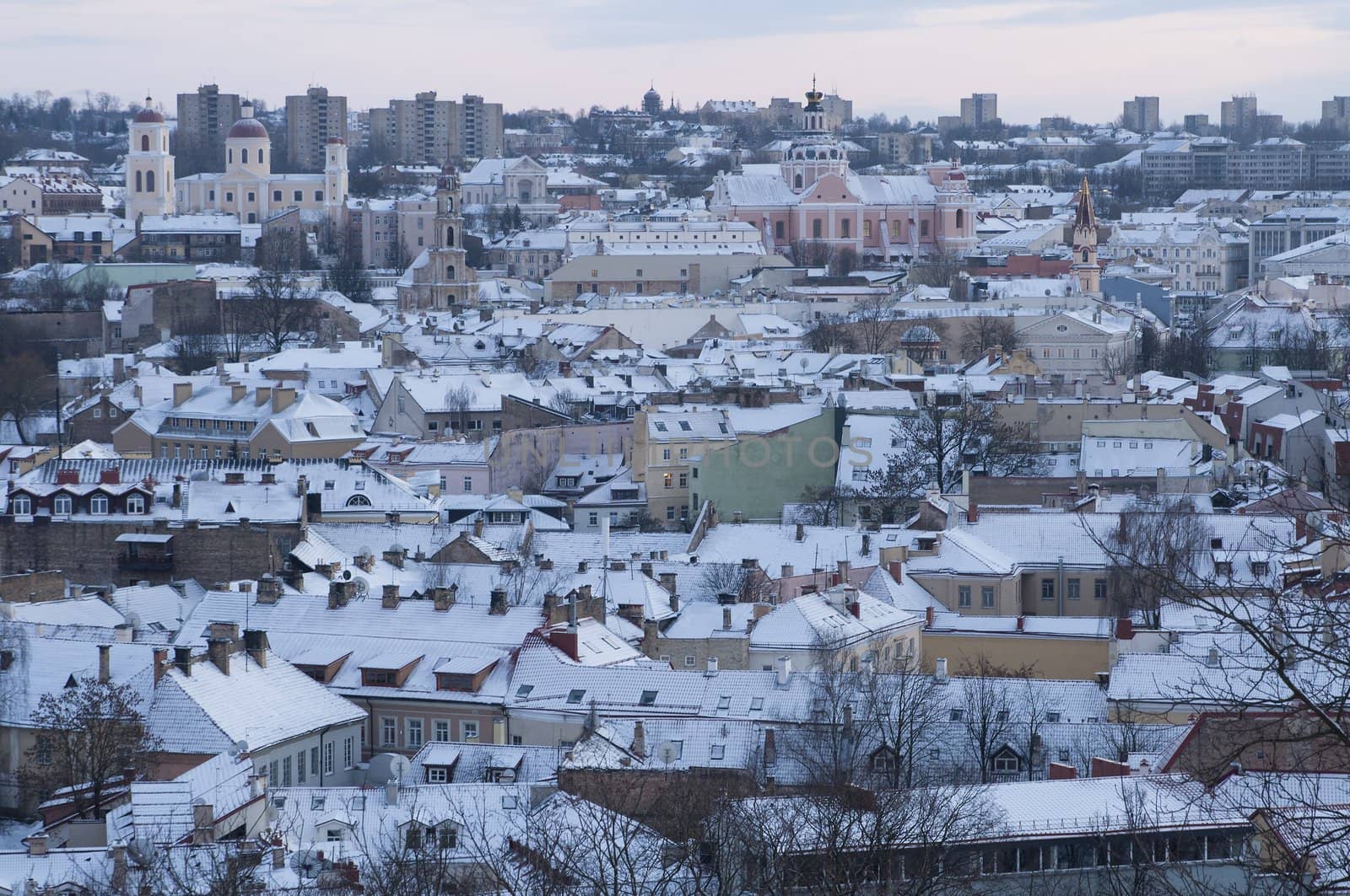 Panorama of Vilnius by johnnychaos