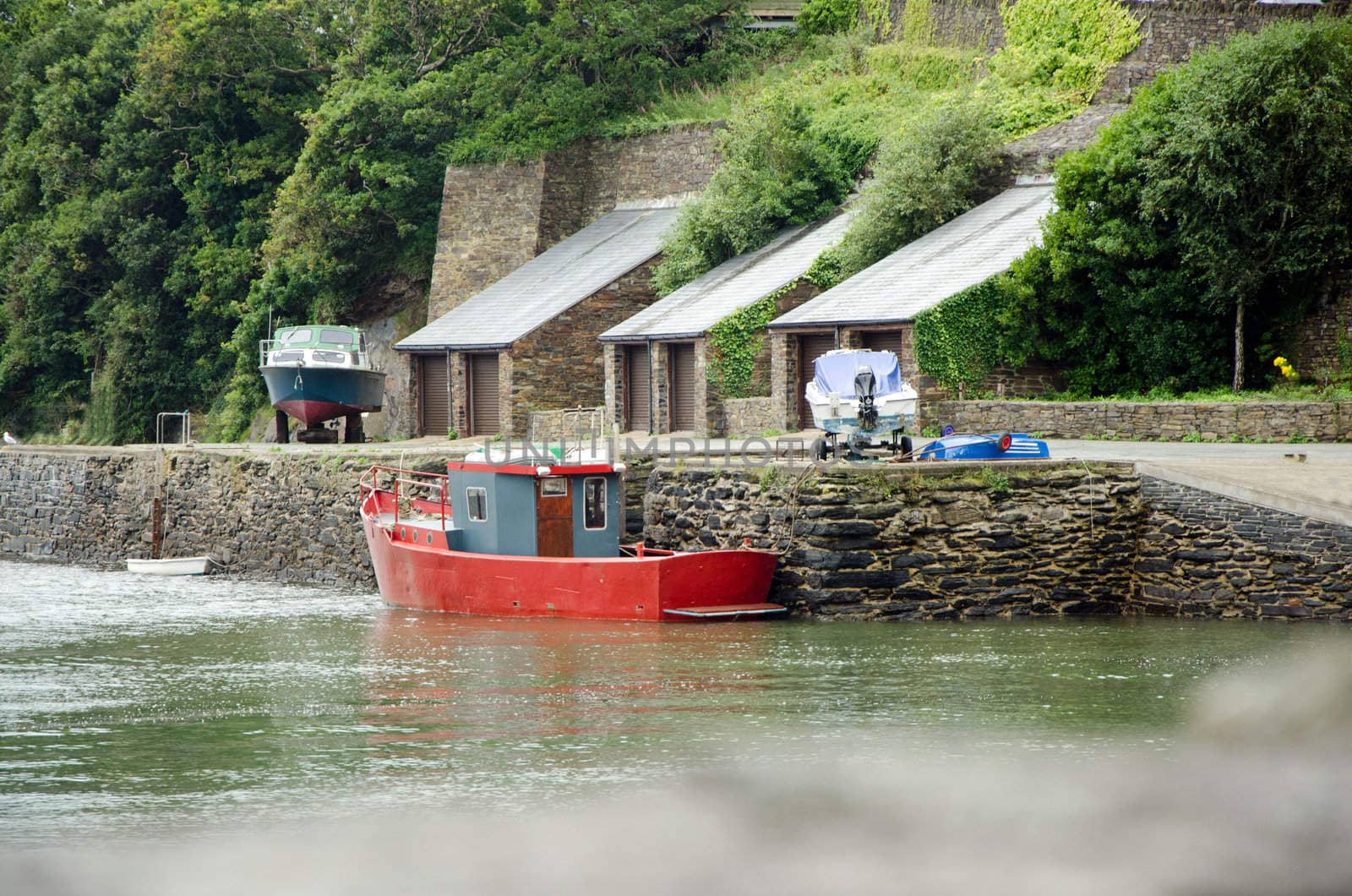 Picture of a moored boat